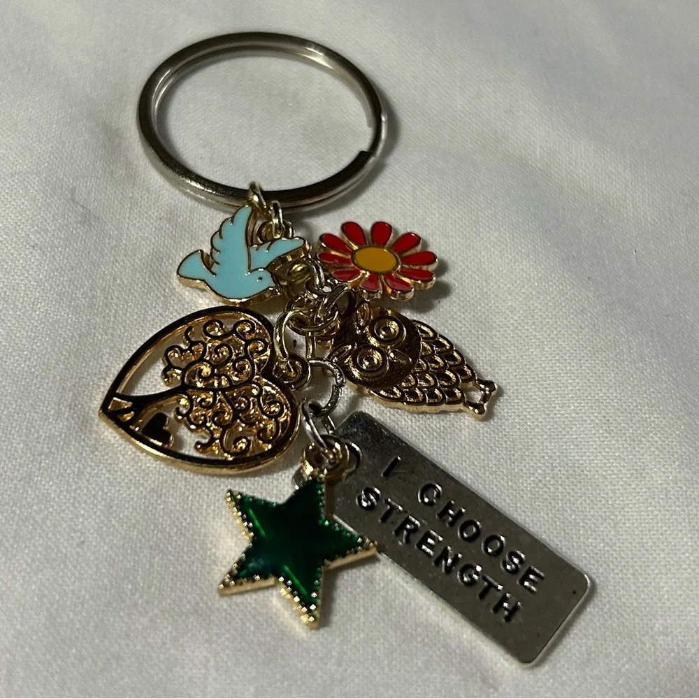 ‘I choose strength’‎ keychain